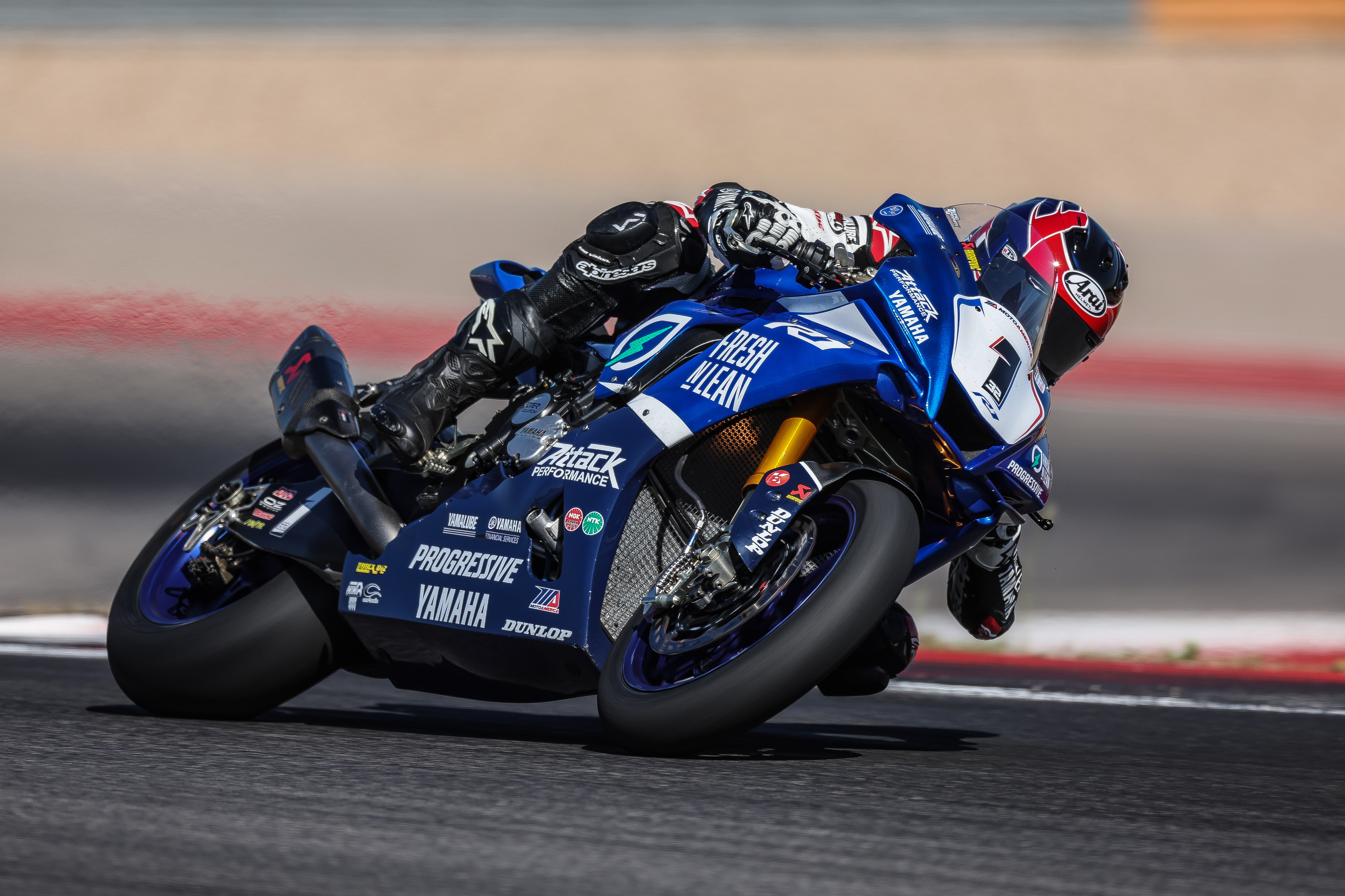 Gagne Takes Runner-Up Finish in Superbike Race 2 at COTA image
