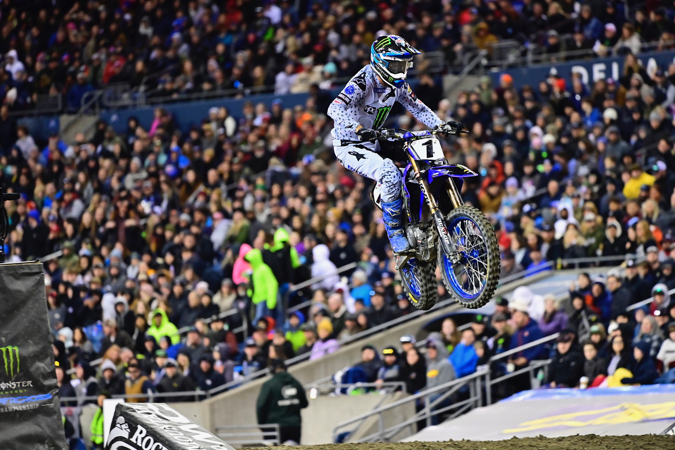 Tomac Back on Top in Seattle for 50th-Career 450SX Victory image
