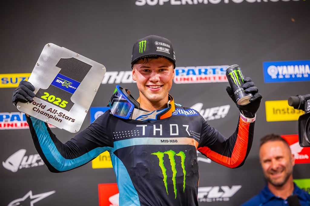Yamaha BLU CRU riders shine at SMX Next title-deciding round in St. Louis, with Monster Energy Yamaha Star Racing’s Kayden Minear earning the title with a 1-2 score