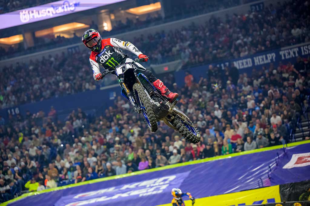Monster Energy Yamaha Star Racing’s Cooper Webb finishes third overall, while teammate Justin Cooper earns his first Triple Crown race win at Indianapolis Supercross