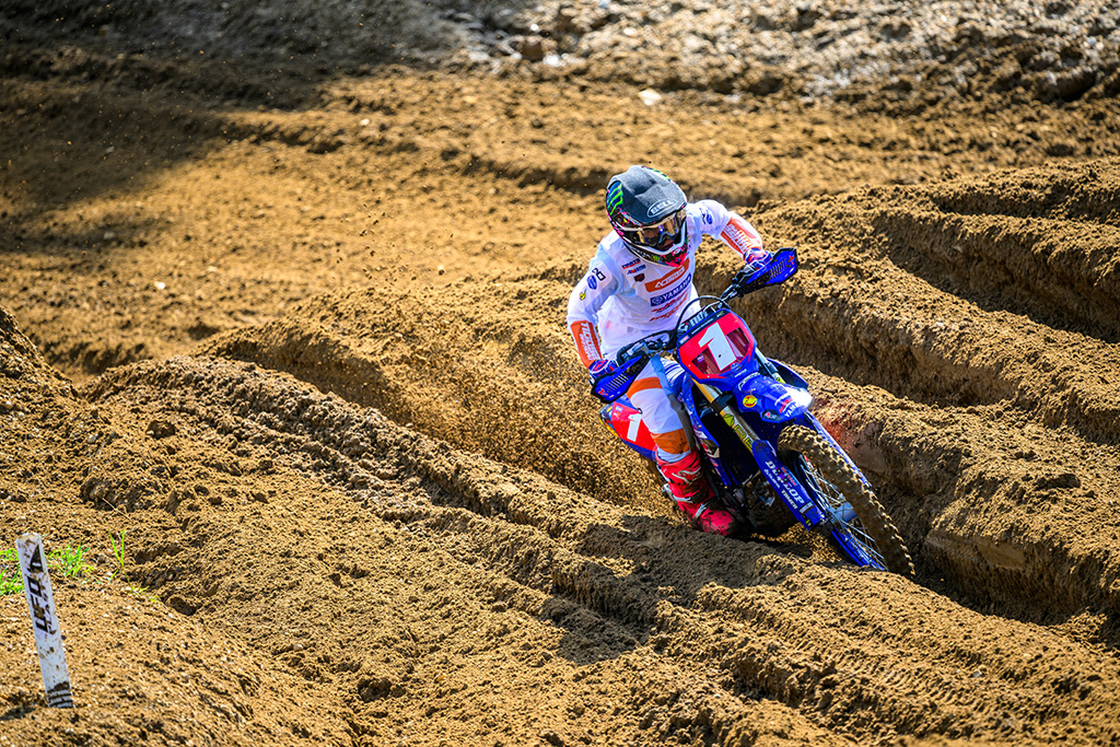 Altus Motorsports BLU CRU Yamaha’s Lachlan Turner tops the podium with another perfect score, extending her WMX Championship lead to 21 points heading into the finale