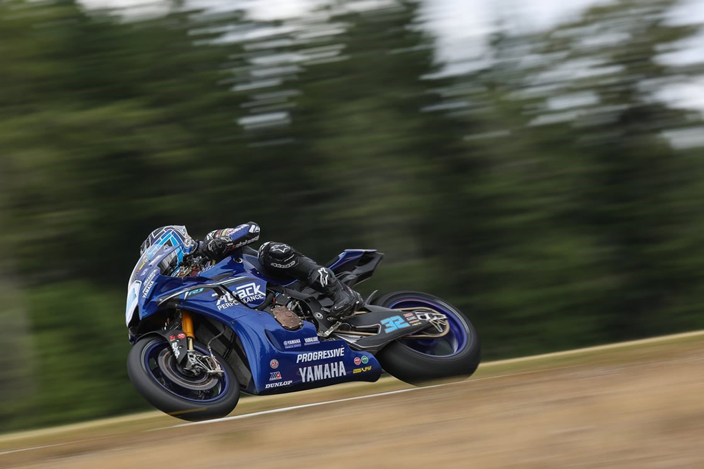 Attack Performance Progressive Yamaha Racing’s Jake Gagne and Bobby Fong finish third and fourth, respectively, in MotoAmerica Superbike Race 1 at The Ridge Motorsports Park