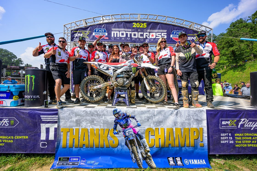 Monster Energy Yamaha Star Racing’s Haiden Deegan wins the overall, with Jeremy Martin earning a final moto victory to secure second overall at his home track