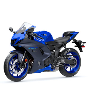 Blue Supersport Motorcyle