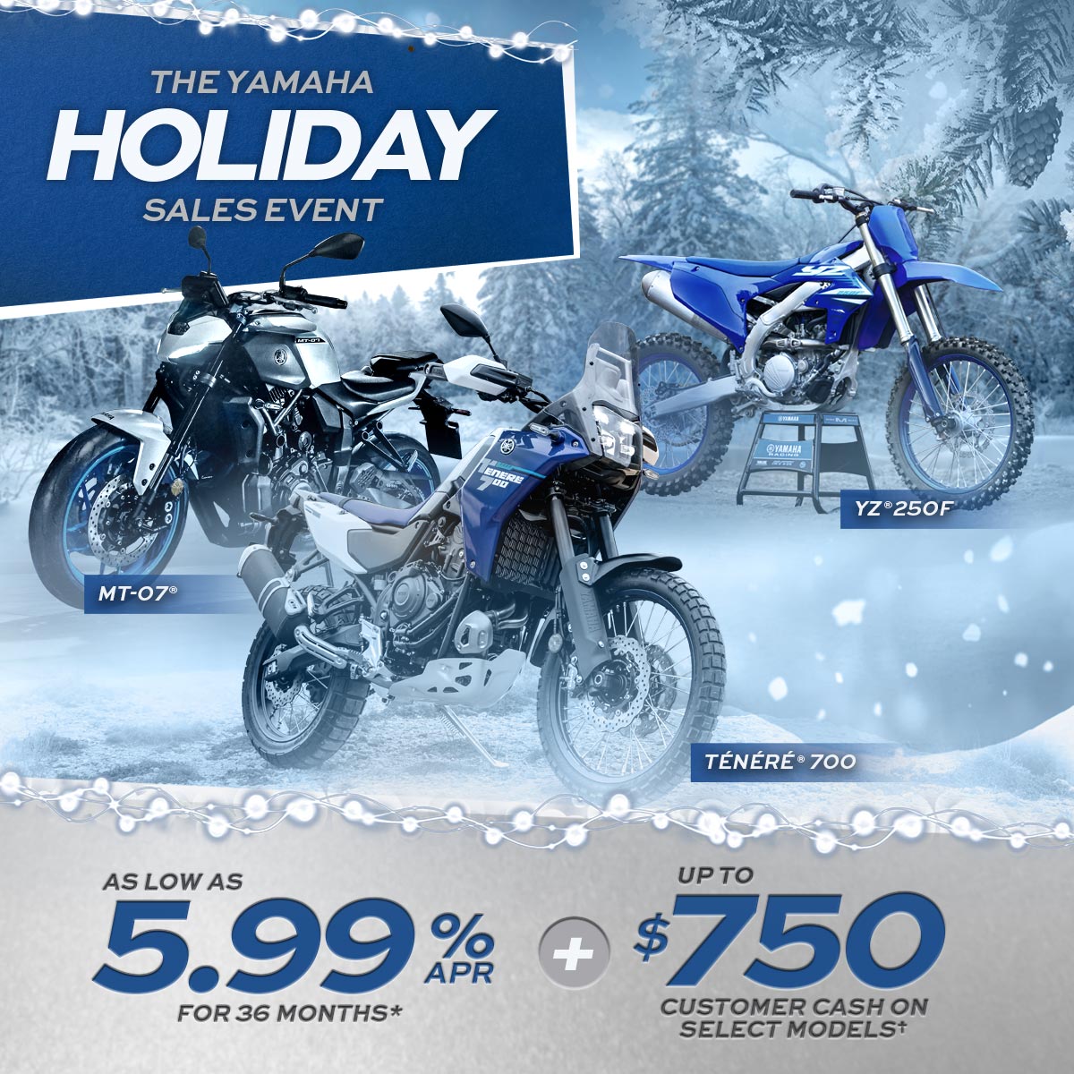 LET'S RIDE MCY - AS LOW AS 5.99% APR FOR 36 MONTHS PLUS UP TO $1,000 CUSTOMER CASH ON SELECT MODELS