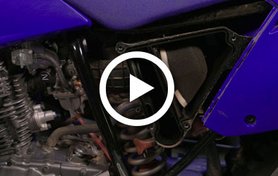 Click to play Yamaha Garage TTR-230: Air Filter Maintenance